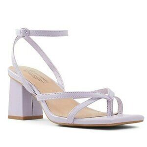 Call It Spring Kianna Ankle-Strap Block-Heel Sandals in Light Purple